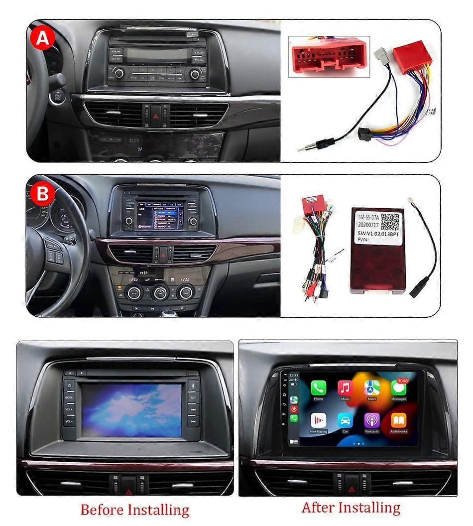Car Multimedia Player For Mazda 6 Atenza 3 GJ 2012 - 2015 CarPlay Android Auto Stereo Radio GPS Navigation Autoradio Bluetooth 2Din Video Touch