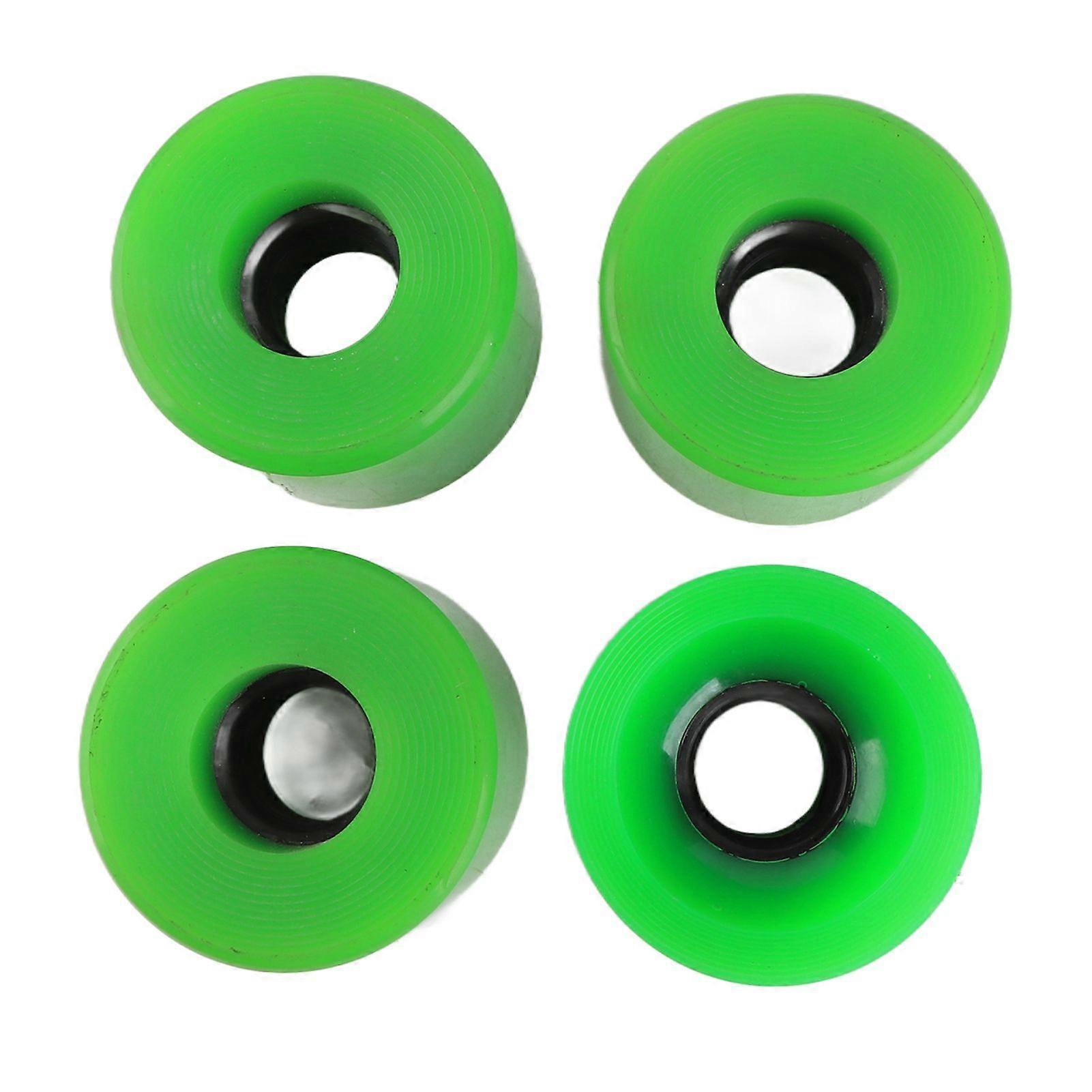 PUENTE 4pcs 60x45mm Skateboard Wheels 78A Longboard Cruiser Wheels Replacement PartsGreen