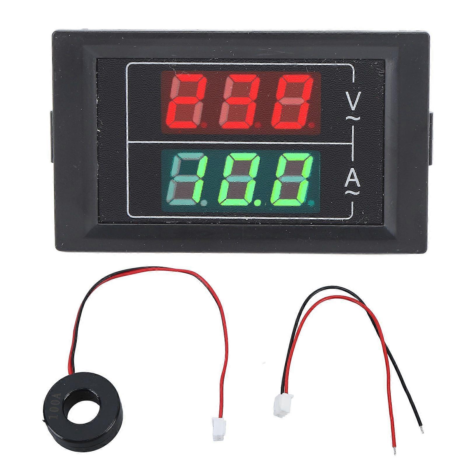 Single Phase Energy Meter 2 Wire Current Voltage Meter LED Digital Voltmeter Ammeter AC60500V 0100A