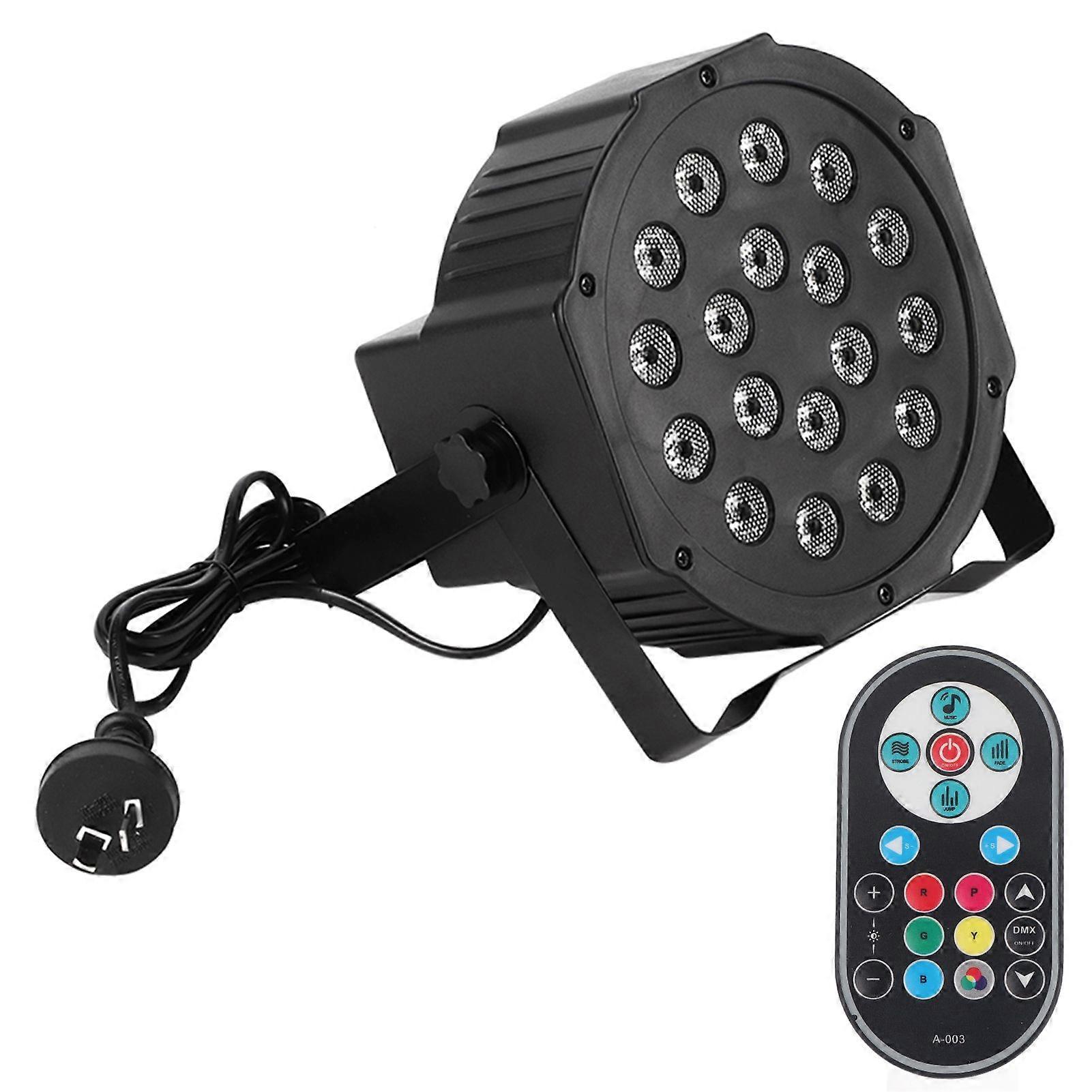 18 LED Flat Par Lights RGB Lamp for Club DJ Party Stage DMX512 Control KTV Party