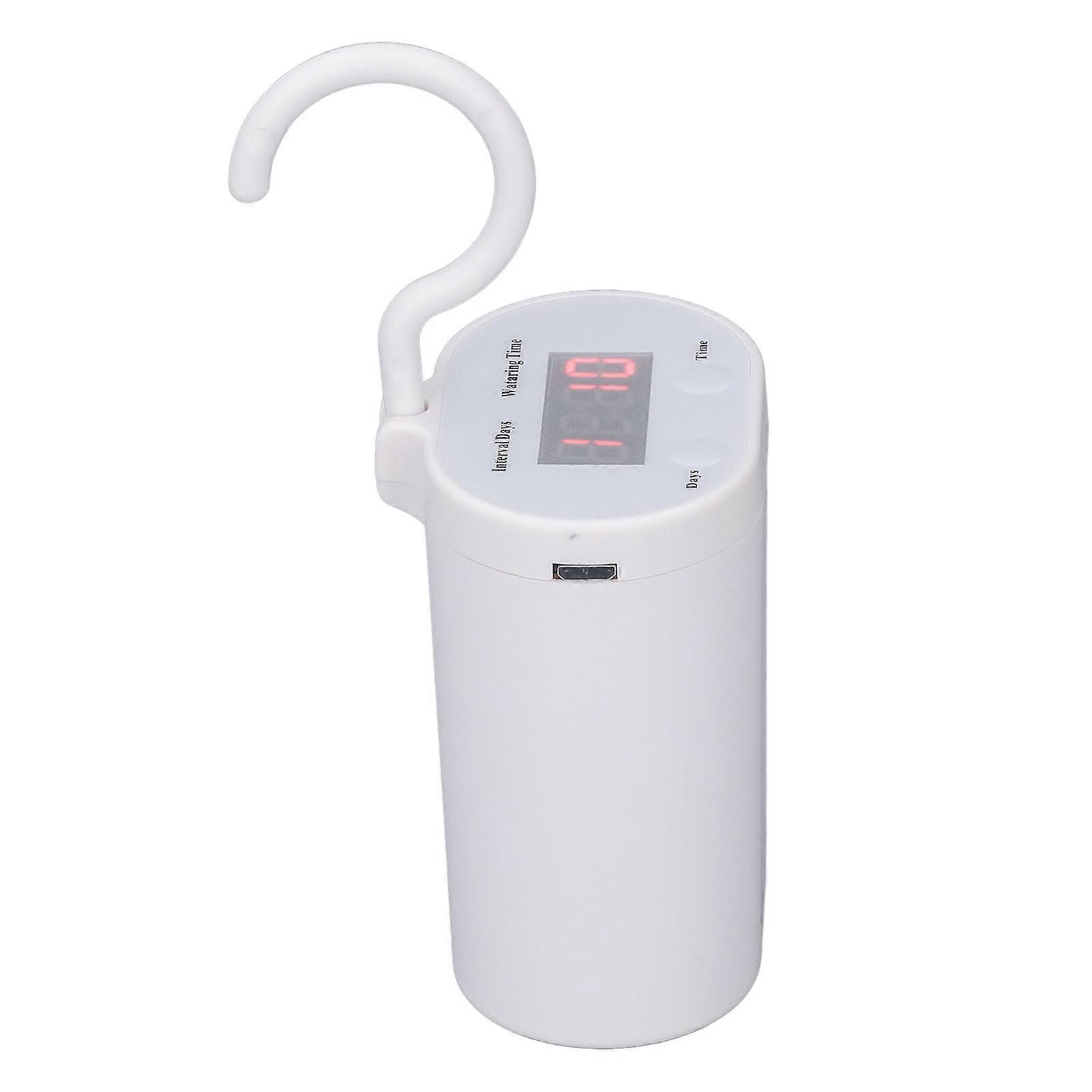 DIY Automatic Drip Irrigation Kit with Timer 2 Pot Sprinkler 2000mAh White