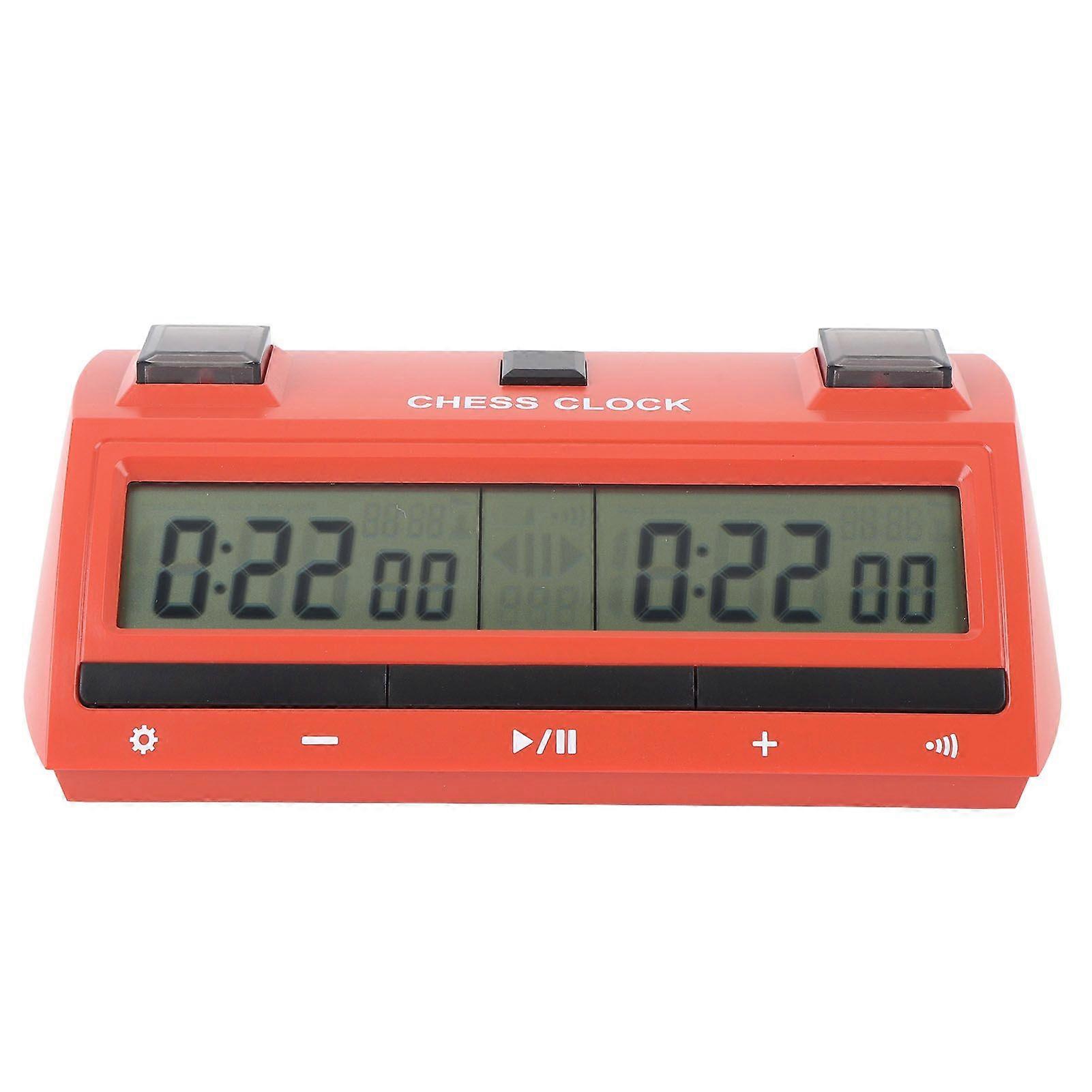 Chess Clock Timer Professional Large Screen Portable Tournament Digital Chess Clock Game Timer for Board Game