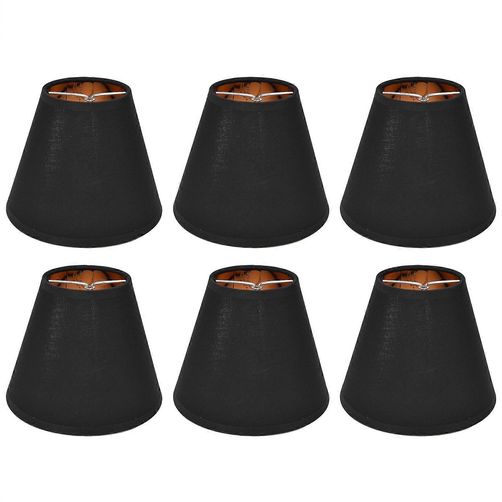 6PCS Fabric Lamp Shade Cloth Clip On Lampshade for E14 Table Chandelier Floor Light Wall Lamp Bedroom Decor