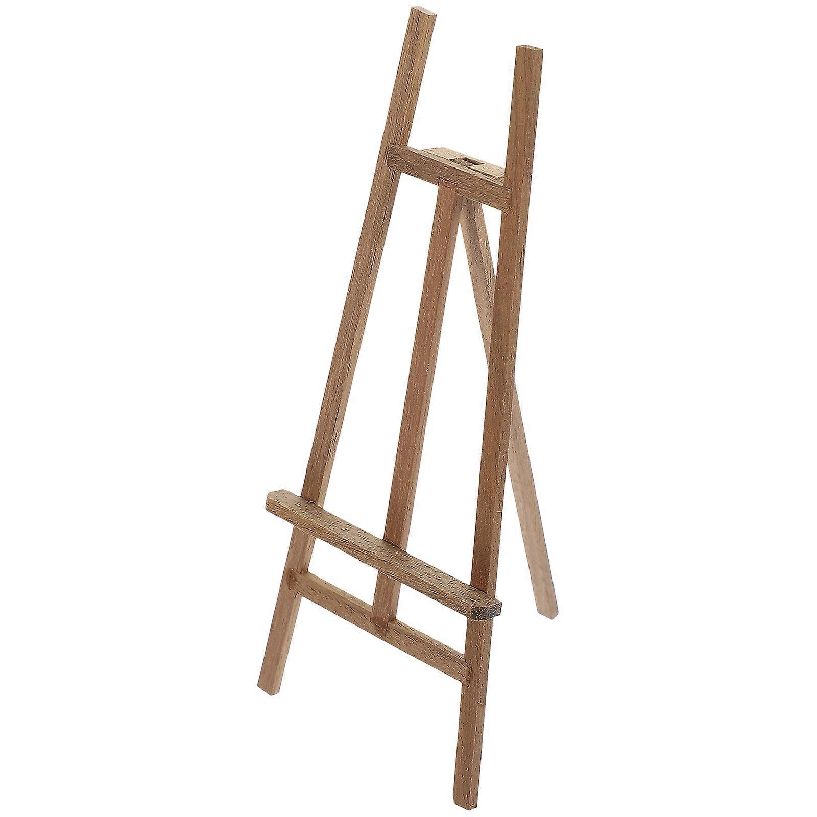 Wooden Easel Model Miniature Doll House Accessory for Decor