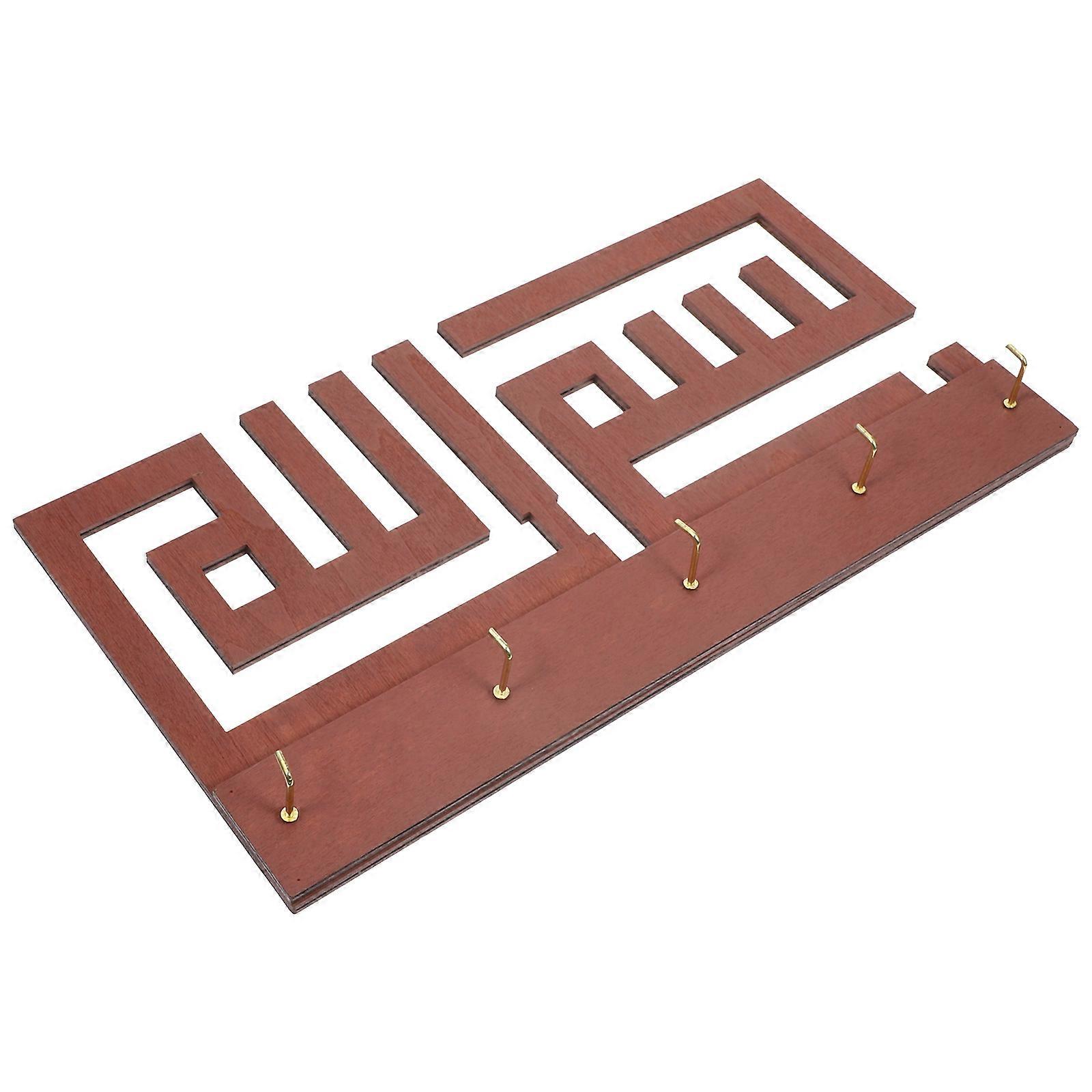 Wooden Key Storage Hook for Wall Mounted Decorative Holder 2Pcs Set