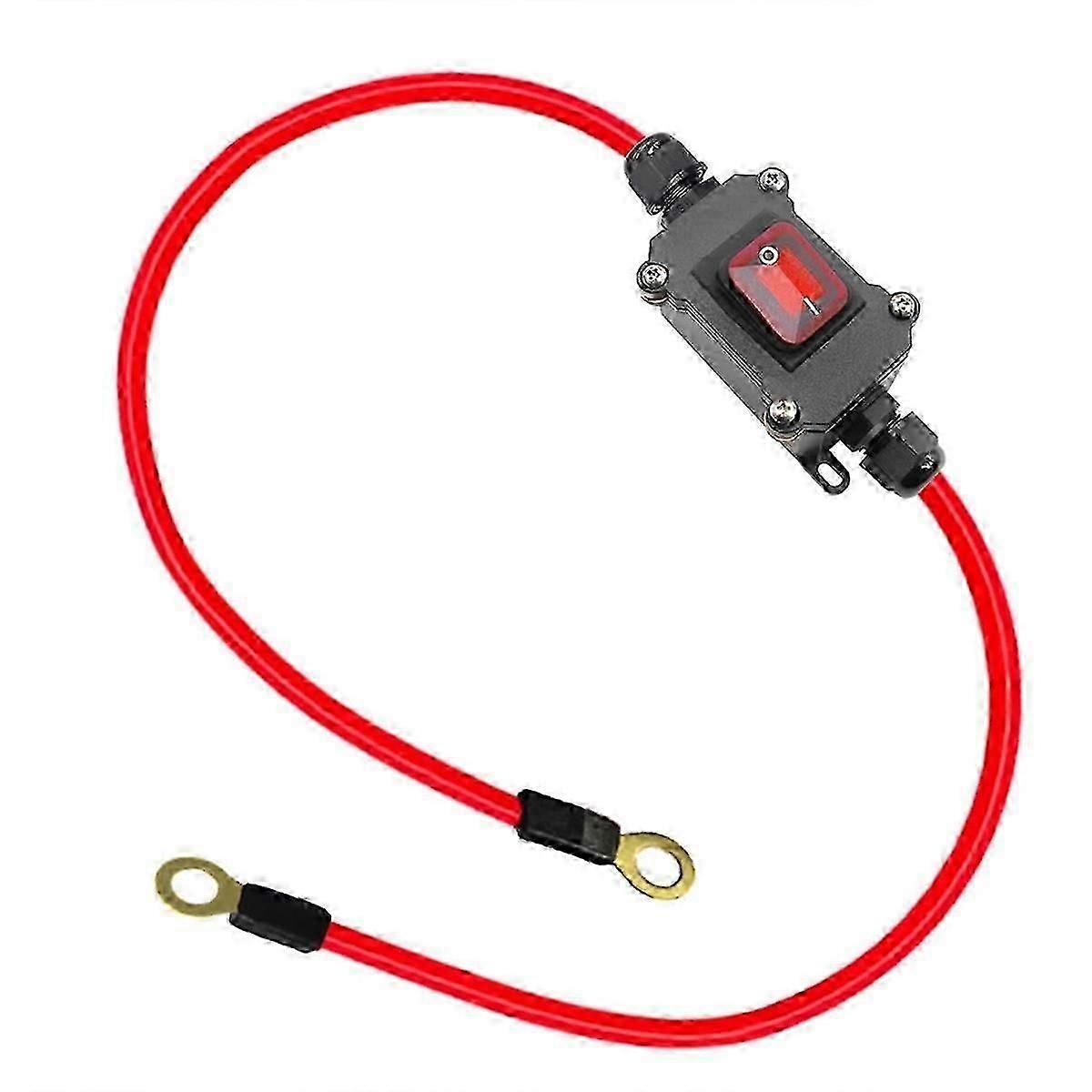 DC12V innebygd ledningsbryter DC12-24V DPST dobbeltsidig ledningsbryter 25A IP67 med av/på-bryter for hurtigkobling/frakobling