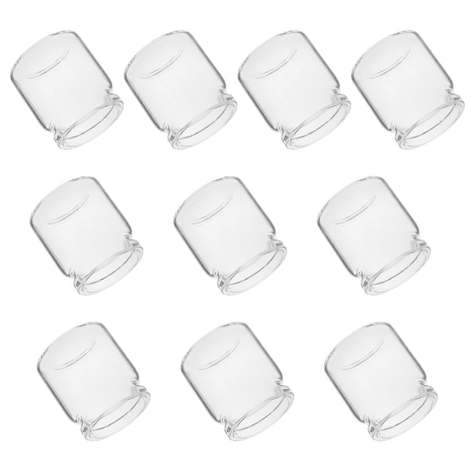 Mini Test Tube Flower Vases Glass for Propagation 10Pcs Transparent Decoration