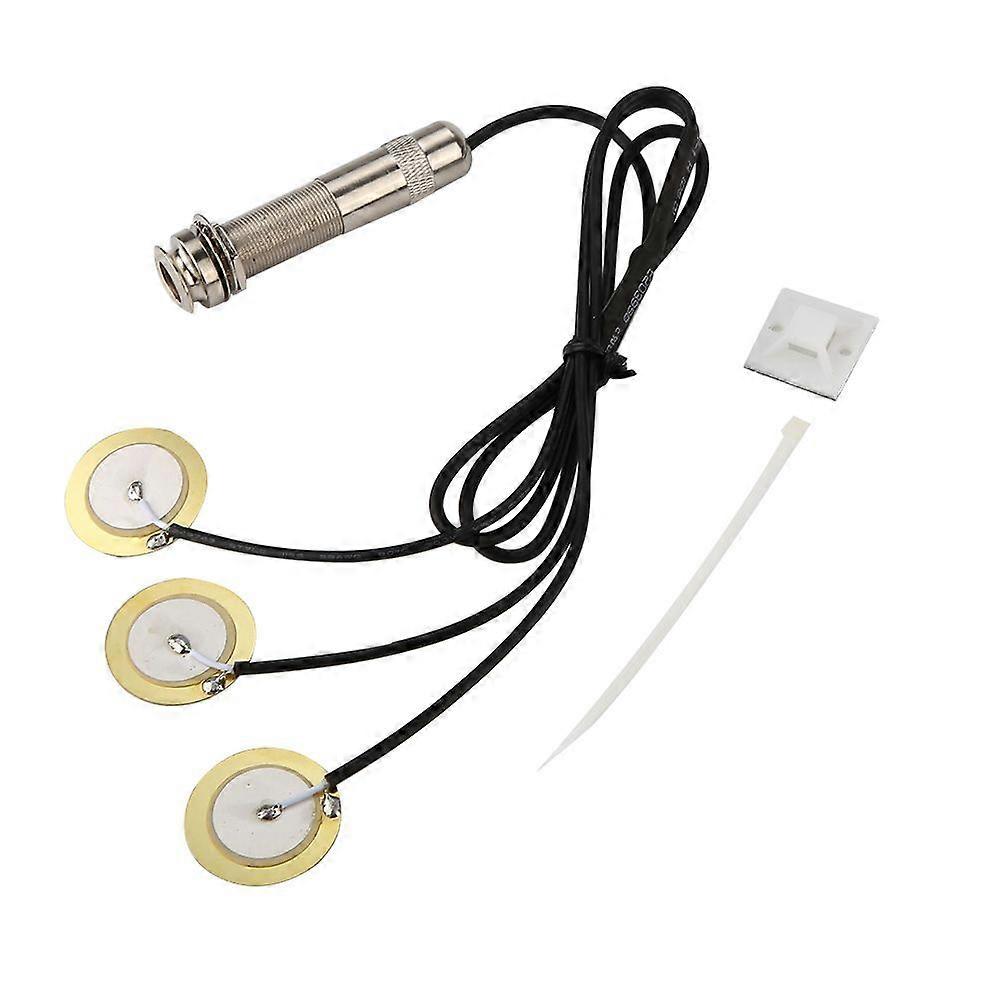Prewired Pickup Piezo Amplifier Transducer for Guitar Replacement Part Accessory
