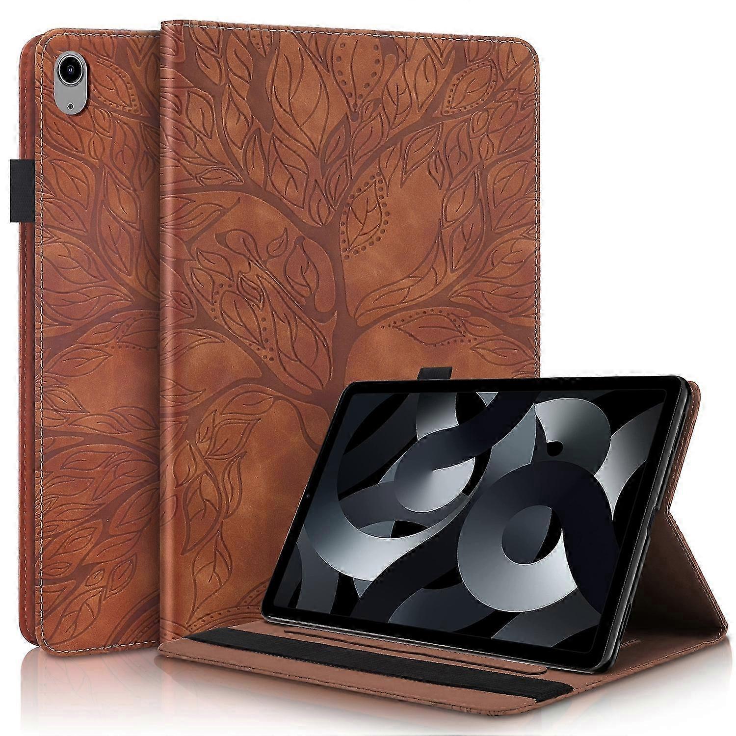 For iPad 2025 / 2022 Life Tree Series Horizontal Flip Leather Case with Holder 2025