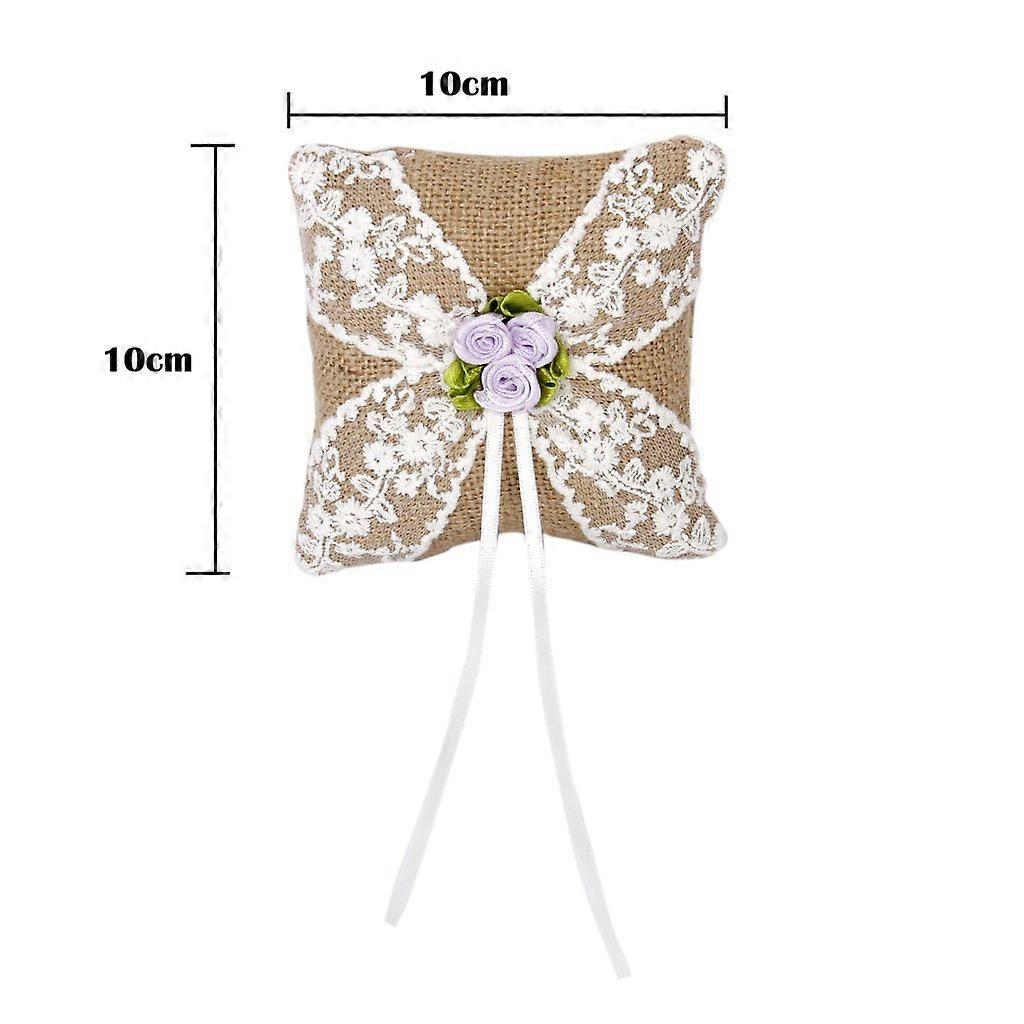 Wedding Ring Bearer Pillow Style for Wedding Use White Satin Ring Pillow