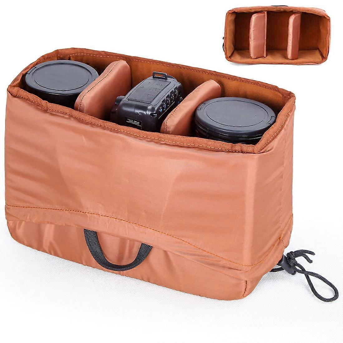 TITOUMI Camera Case Bag Foldable DLSR SLR Insert Case Portable Inner Bag Waterproof Shockproof for Mirrorless Cameras, Lenses