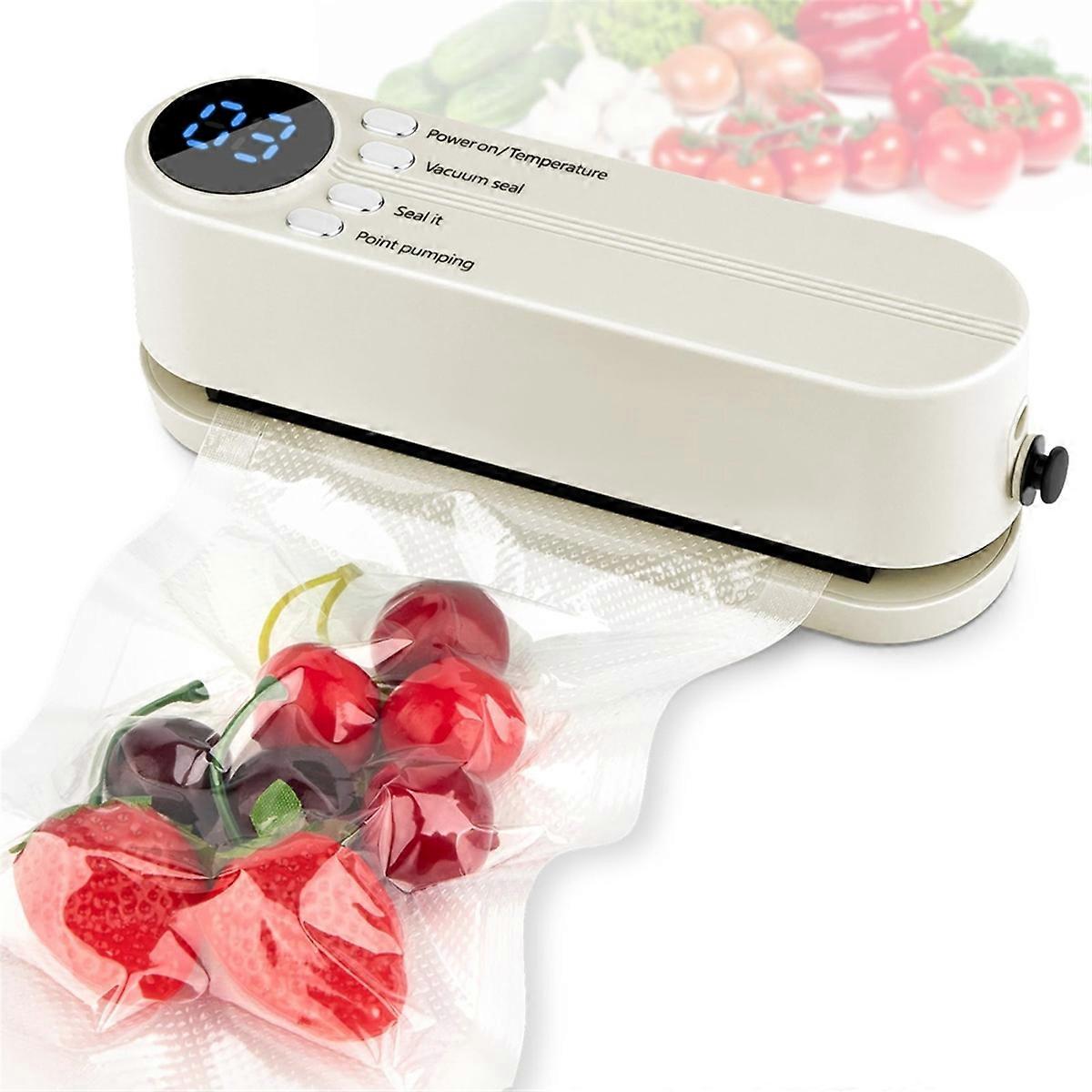 Mini Vacuum Sealer for Food, Beige