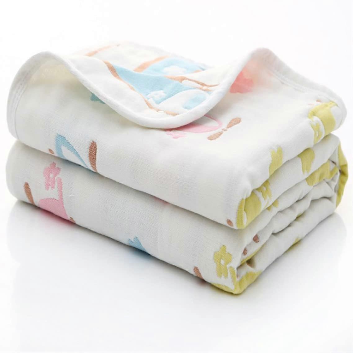 Gauze Blanket Single 6Layer 120x150cm 100% Thin Skin Cover 110x110cm Color 8