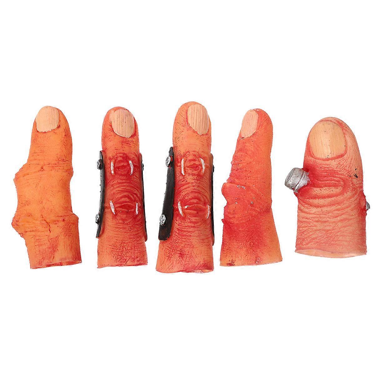 False Finger Halloween Finger Stall for Decor 3Sets Assorted Color Options