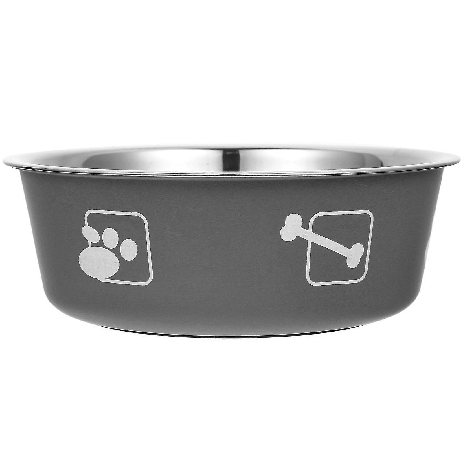 Juego de 4 cuencos de comida para perros de acero inoxidable para interior.