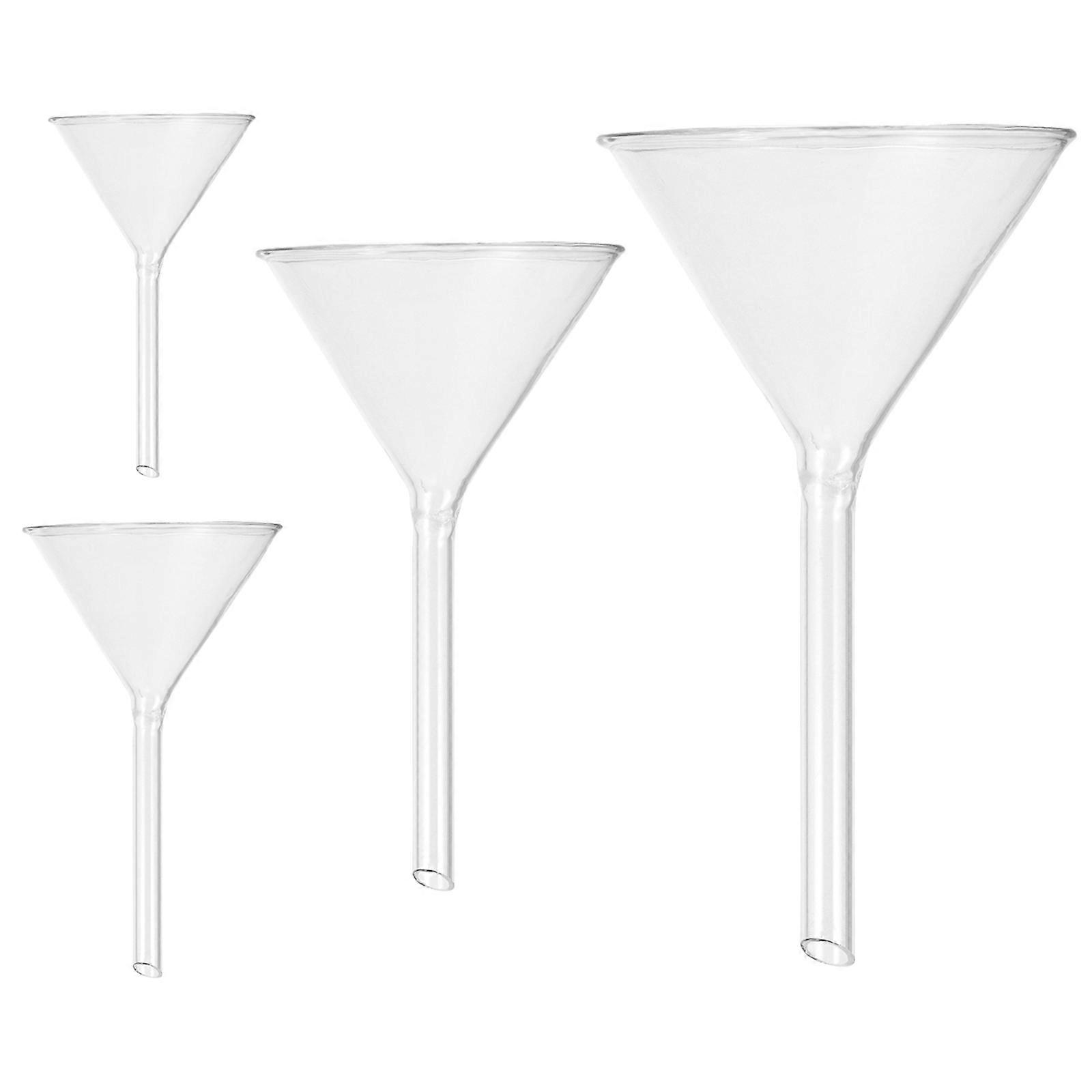Laboratory Glass Feeding Funnel for Analytical Use with 12Pcs Included