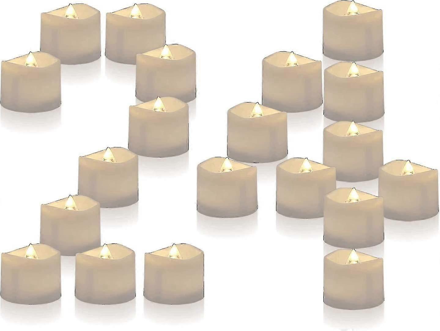 Led Tea Lights,flameless Warm White Flickering Bulb Light For Wedding,table  hy