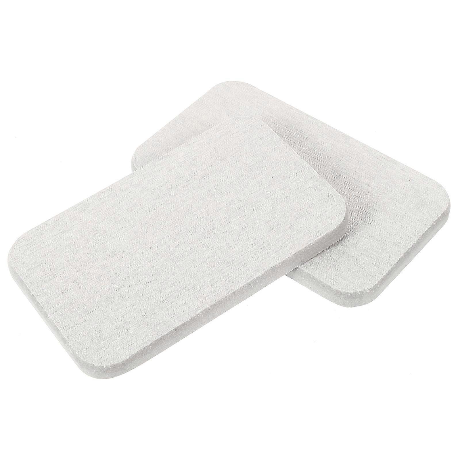 Sponge Holder Kitchen Simple Style Soap Pad Daily Use Grey Diatomite Prevent Slippery 2Pcs
