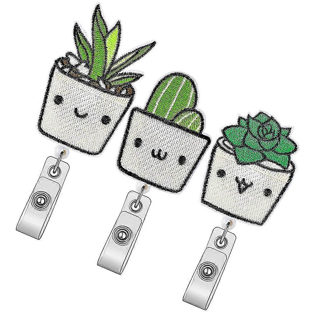 Bonsai Shaped Badge Holder Retractable 6 Pcs Suitable For Employees And Outdoor Enthusiasts Complete Organization