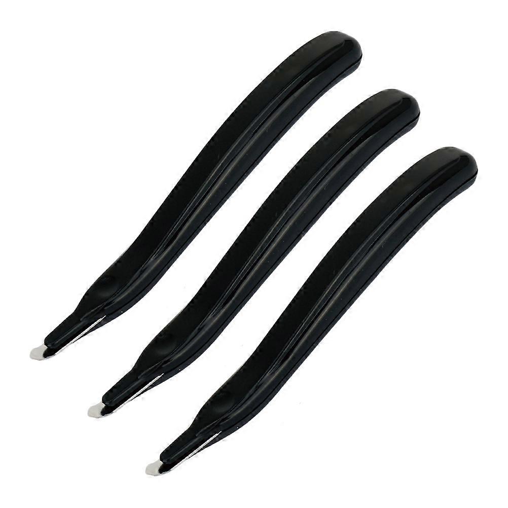 Staple Remover for Repair Use Handheld 9Pcs Black Plastic