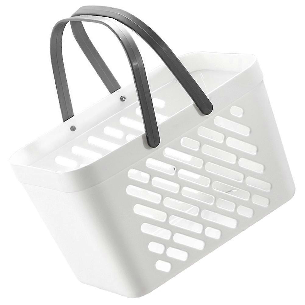 Portable Shower Basket with Handle for Storage Use 2Pcs Plastic