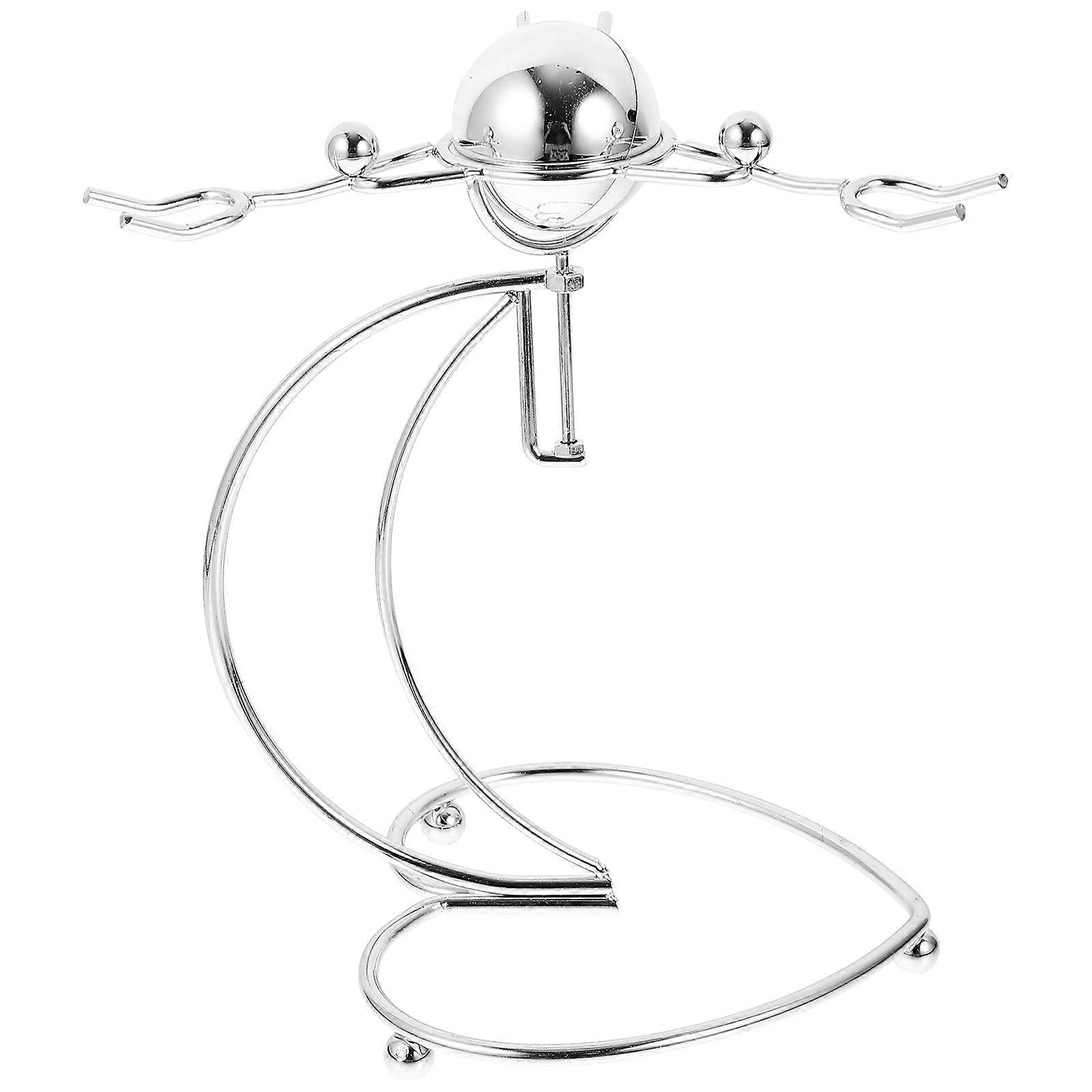 Iron Person Balance Toy for Office 3Pcs Metal Physics Balancing Desktop Ornament