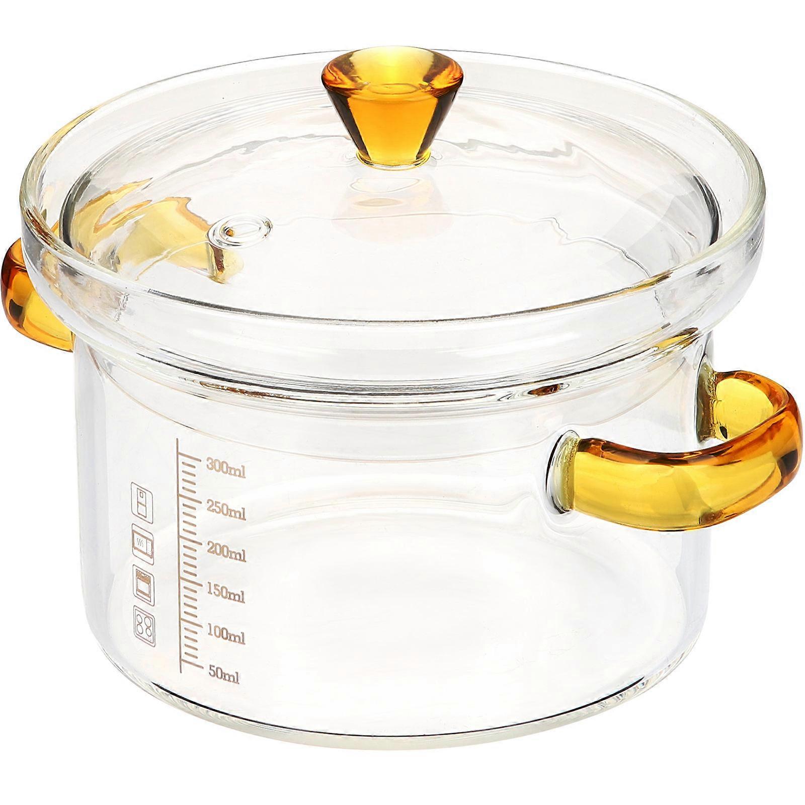 5Pcs Rectangular Glass Steaming Pot For Home And Restaurant Use 14.5X11.5Cm Soup Serving Bowl With Lid