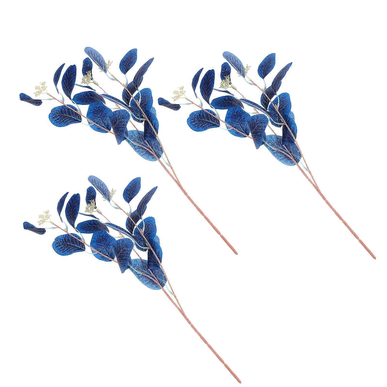 Foliage Plants Artificial Eucalyptus Bouquet for Decoration 6Pcs