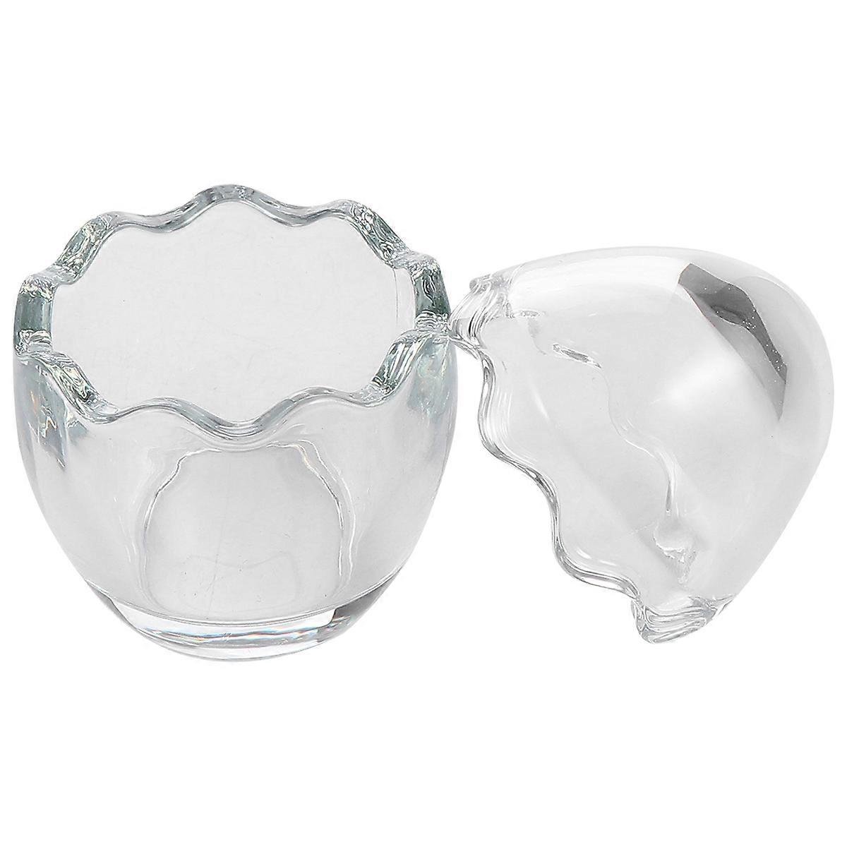 Egg Dessert Mold Pudding Cup 8Pcs Yogurt Glass for Home Use Storing Pudding Transparent
