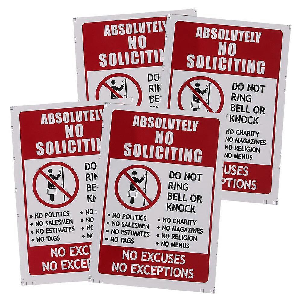 No Entry Decals PVC Stickers for Security 16Pcs Waterproof Durable