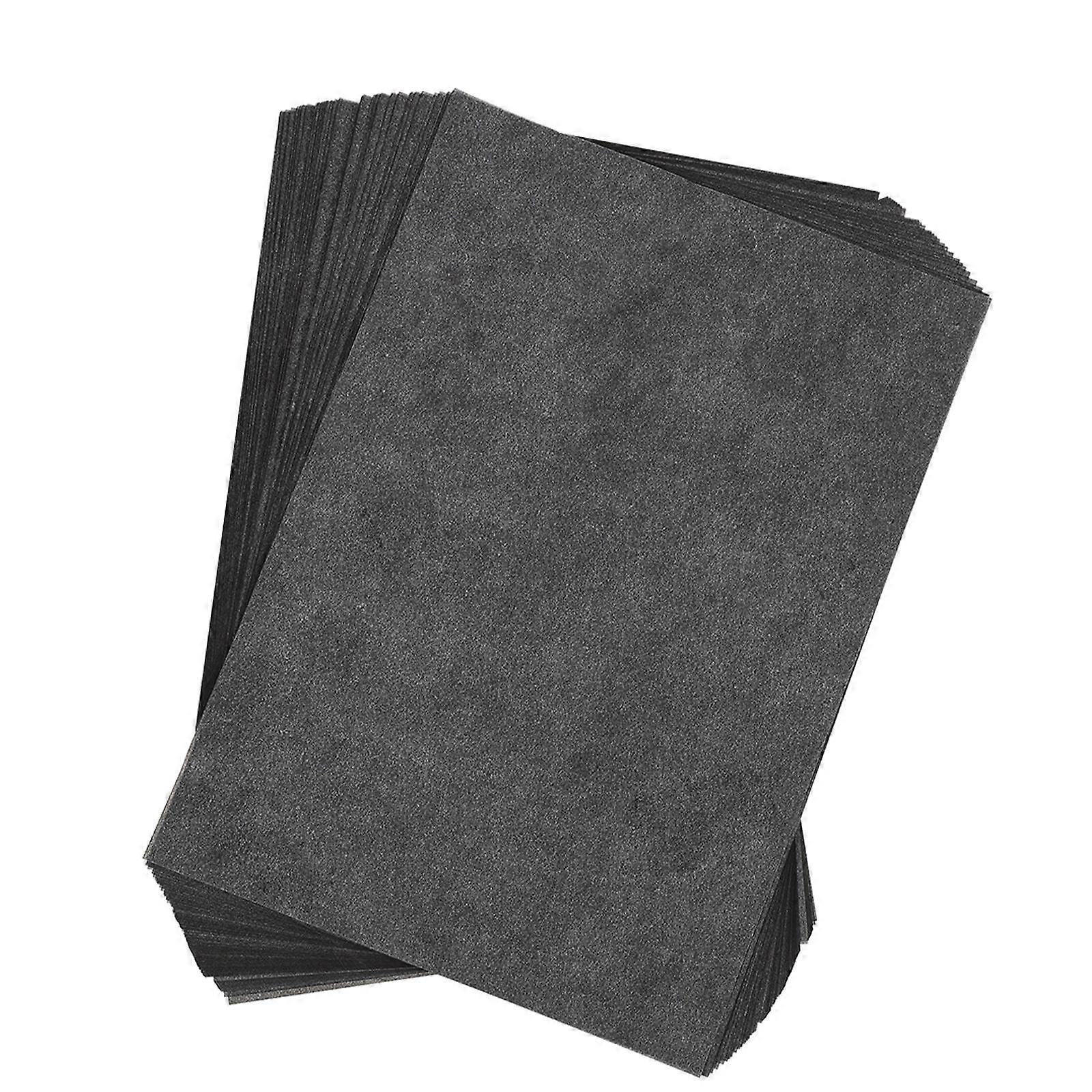 Carbon Transfer Paper Transfer Tracing Sheets for Crafting 100Pcs Black