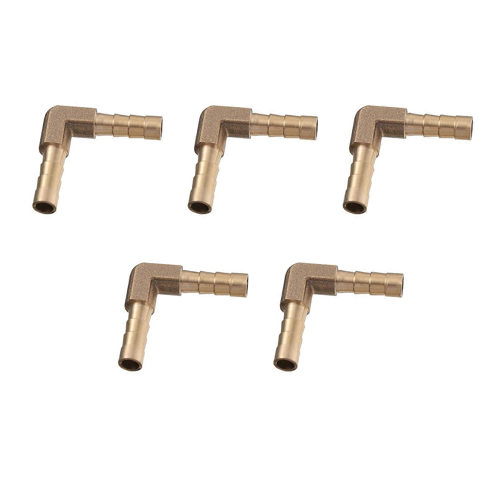 Hose Barbed Connector 5Pcs for Reliable Water Pipe Connection and Gas Hose Connection in Golden