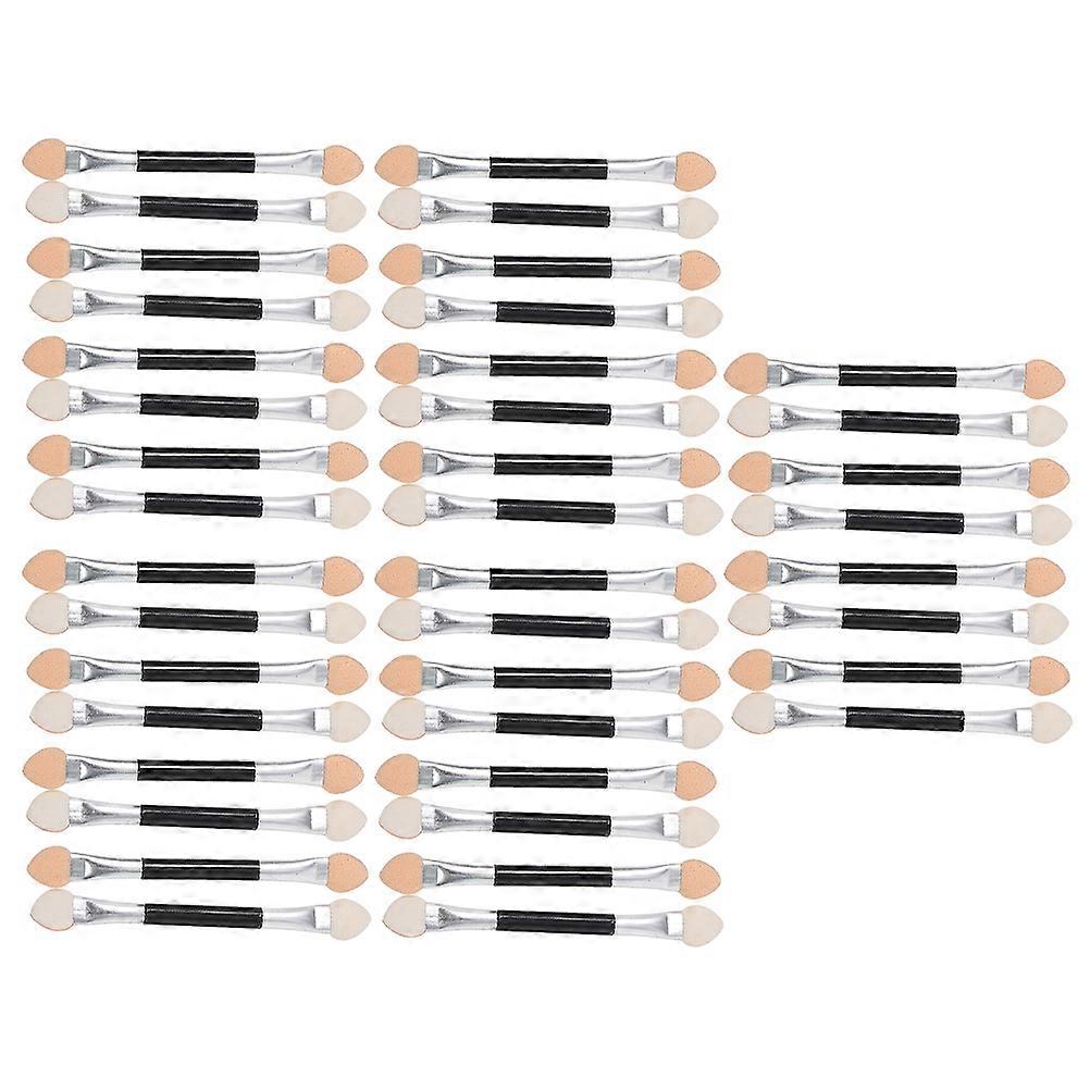 Disposable Brush Applicator 40Pcs Eyeshadow Brush Assorted Color Non-Irritating To Eye Skin Daily Use