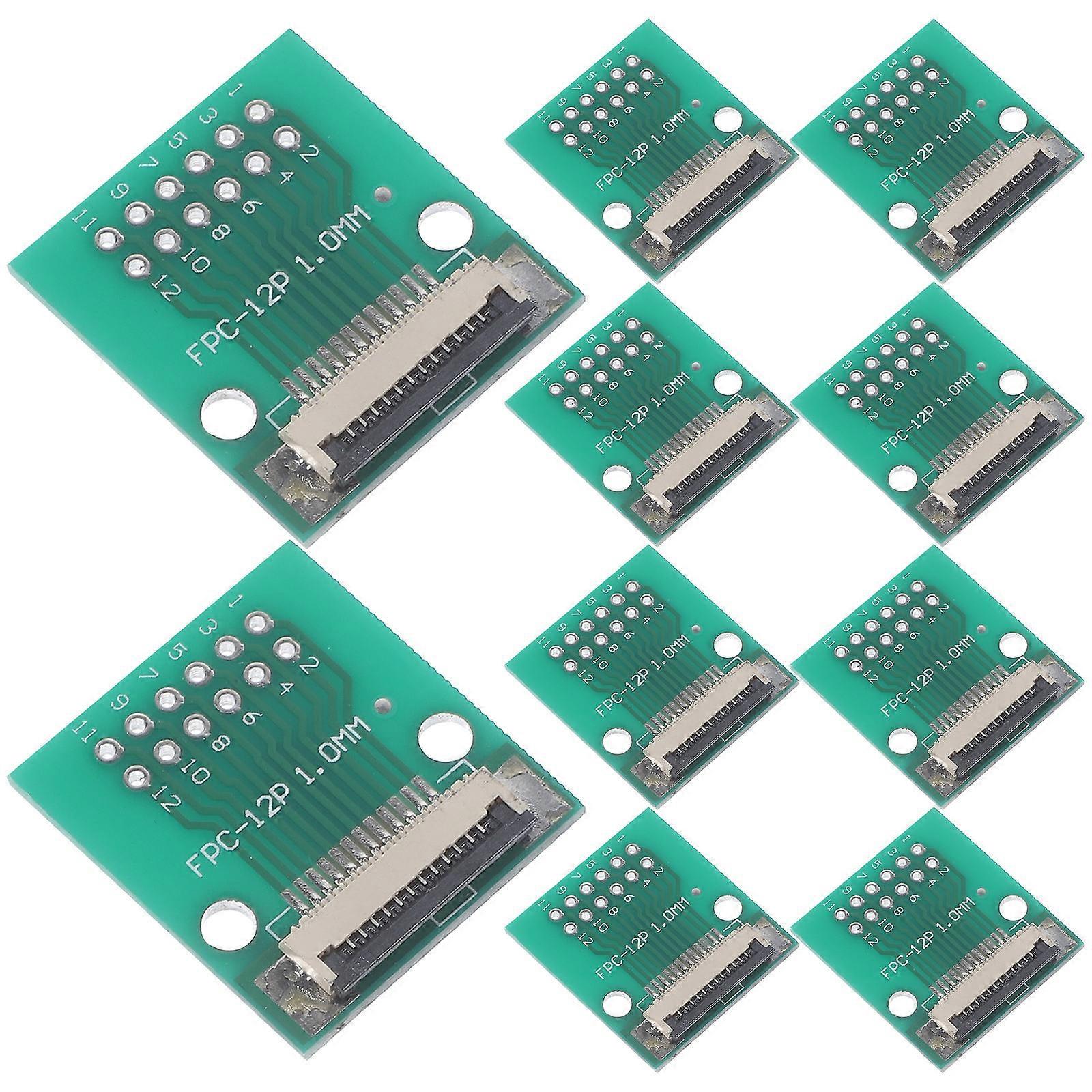 Fpc Converter Board for Cable 20Pcs 12p Flat Cable Adapter Green