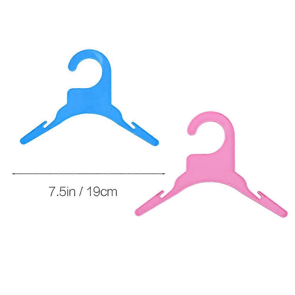 Pet Dog Cat Clothes Hanger Plastic for Hanging 24Pcs Assorted Colors