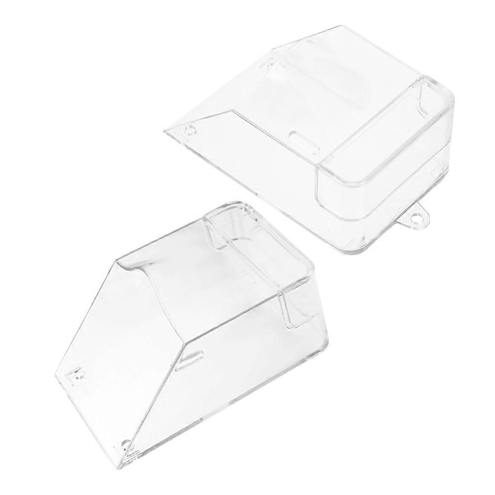Plastic Doorbell Protective Cover Supports Weatherproofing with 2Pcs Transparent Shields