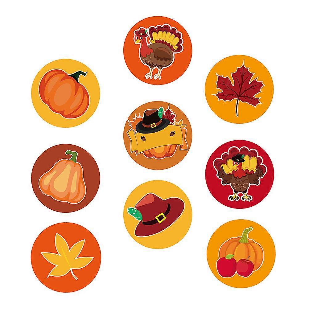 Creative Thanksgiving Theme Envelope Stickers for Adornment 6Sets