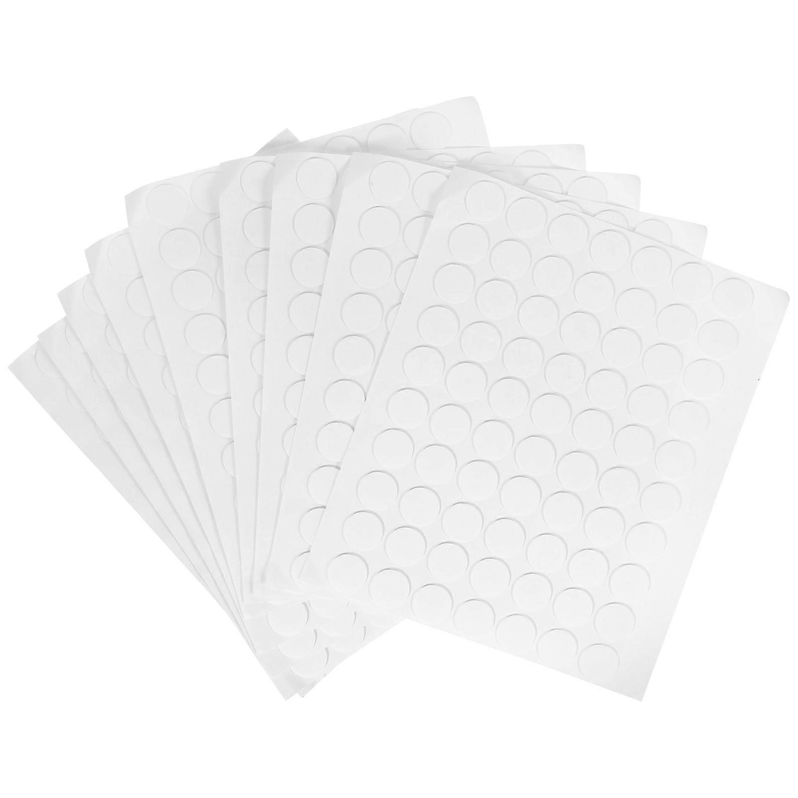 Round Circle Dot Stickers 40 Sheets For Arts And Crafts Party Planning White Adhesive Tools