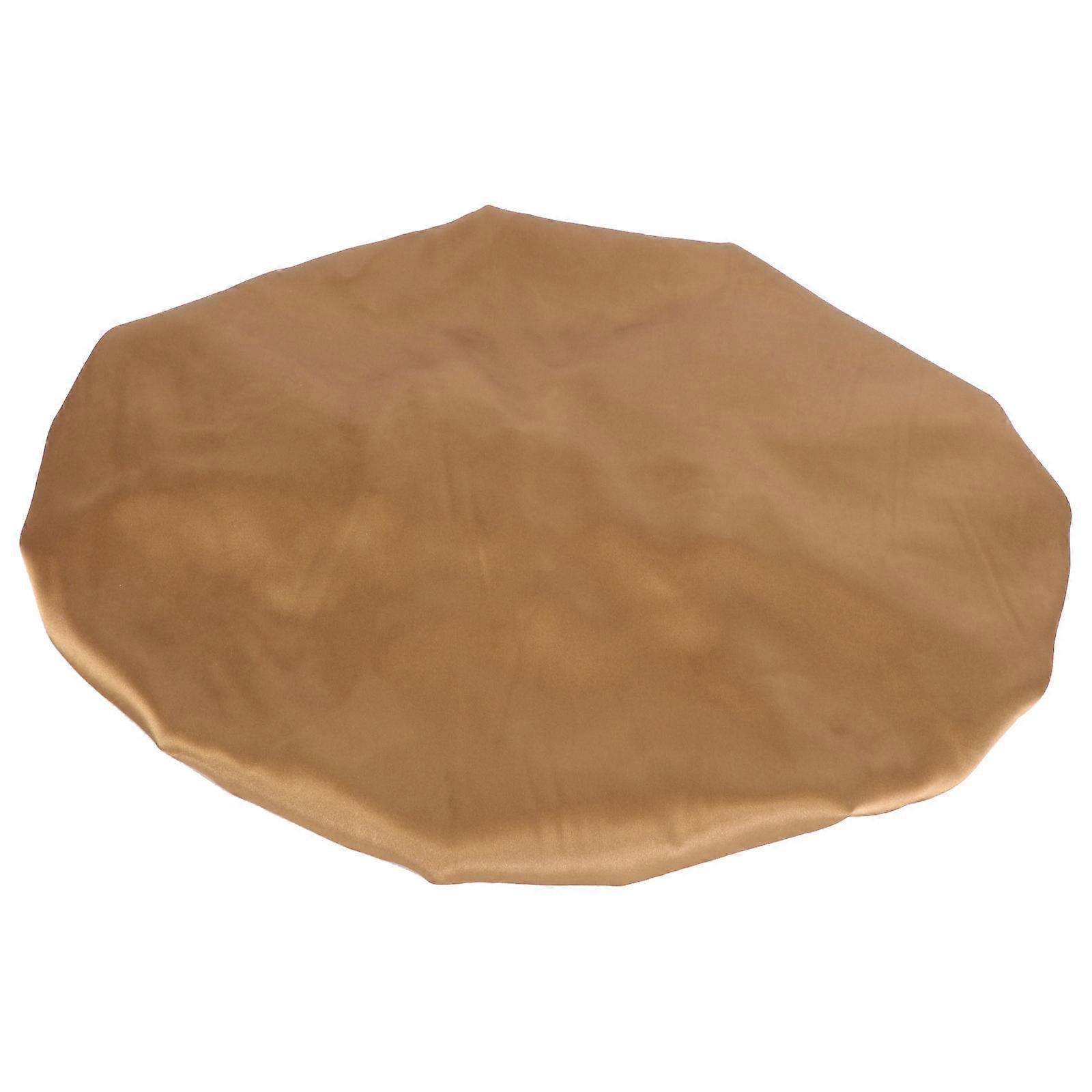 Shower Cap Double Layer Satin for Women 2Pcs Adjustable Fit