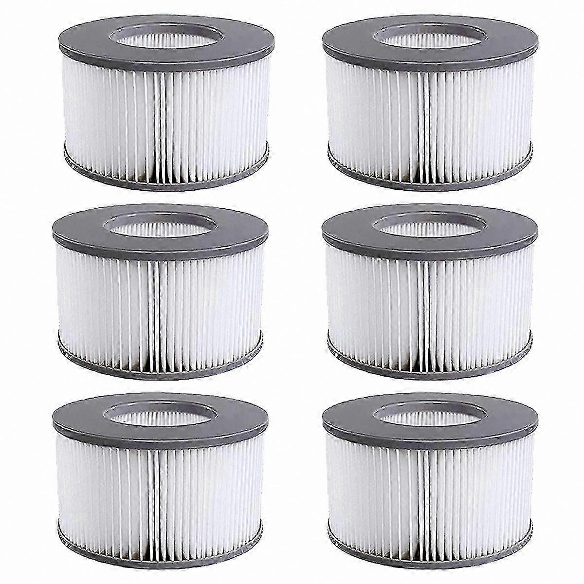 6-Pack Replacement Filter Cartridges for Inflatable Pools Compatible with 2020 Models