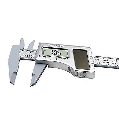 Solar Plastic Caliper Electronic Digital Display Mini Vernier Caliper Measuring Tool 0-150mm Measurement Ruler