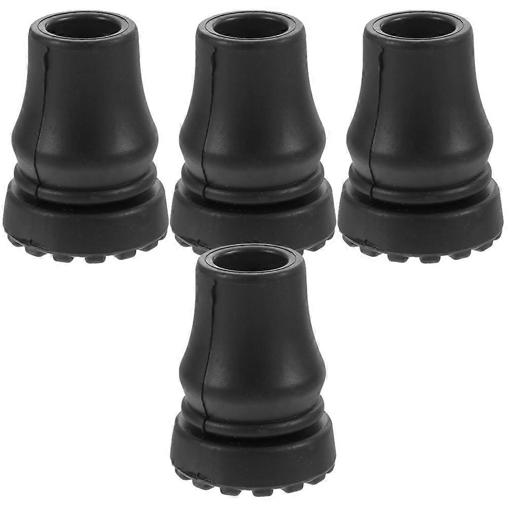 Cane Tips for Walking Stick Replacement 20Pcs Black Non-Slip Rubber Covers