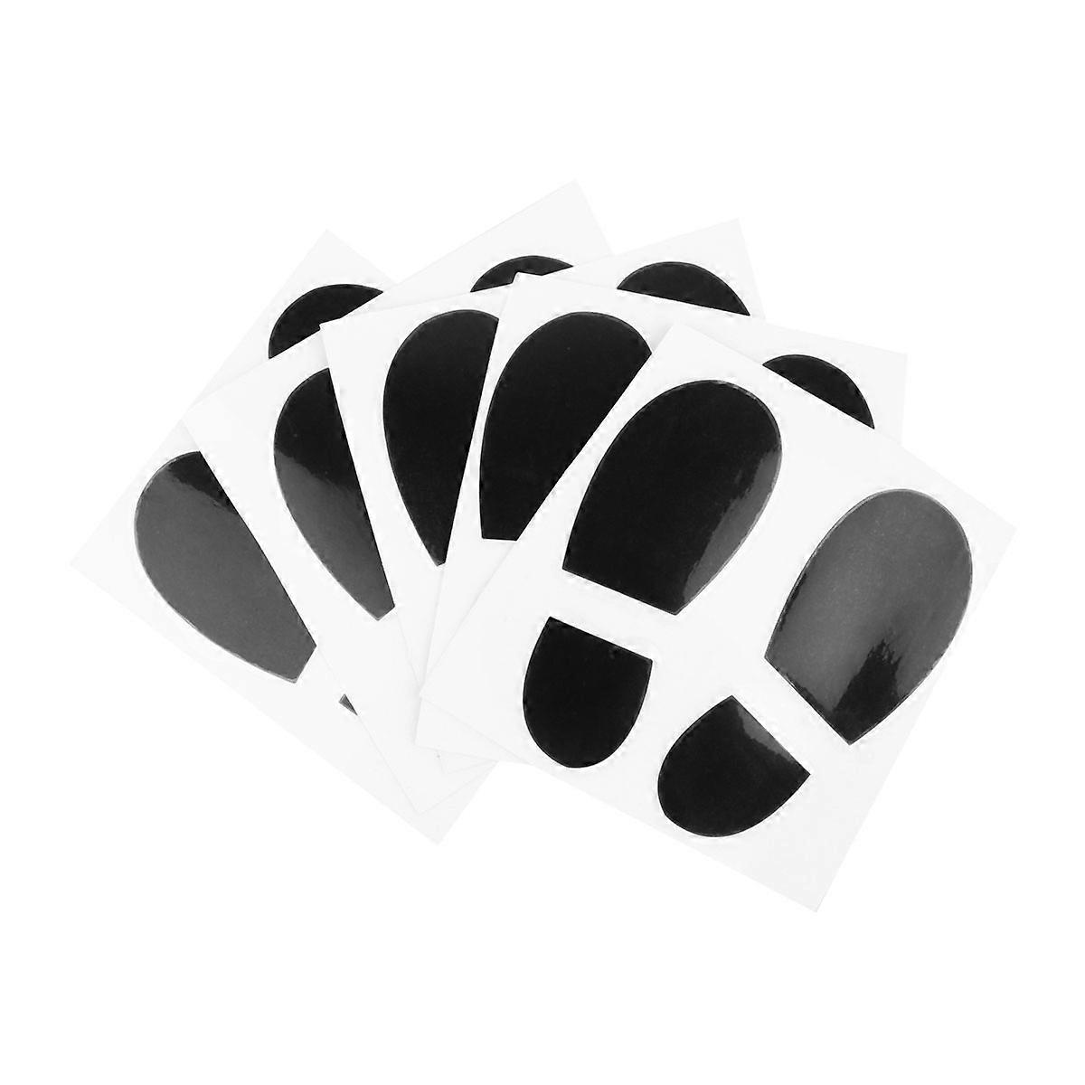 Car Stickers Footprint Pattern Set for Decoration 5Pcs Black