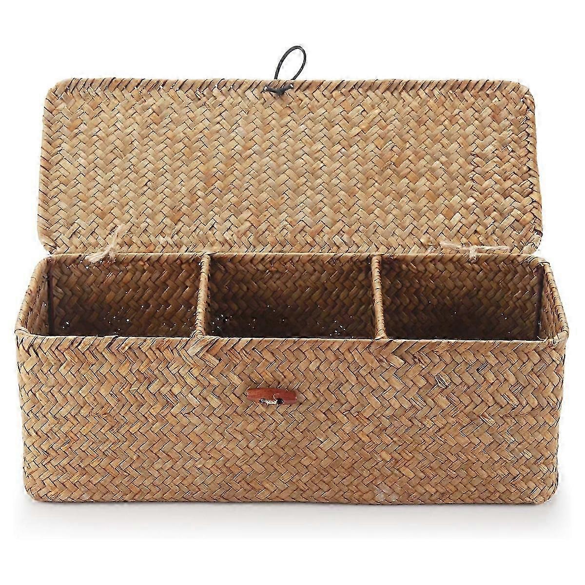 Storage Basket with Lid for Organizing Snacks or Toys 25-26