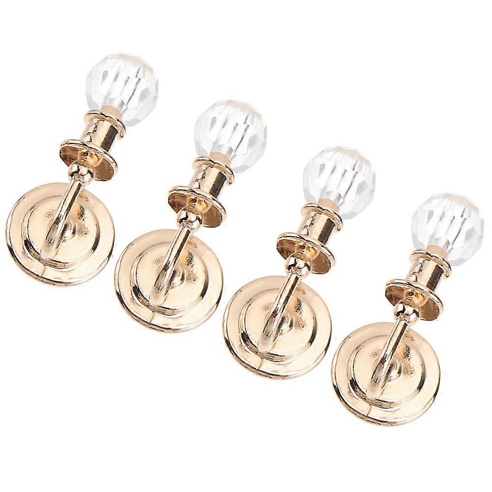 Dollhouse Miniature Lamp Model Perfect For Dollhouse Decorating Available In Golden Color With Safe For Kids Feature 2 Pairs