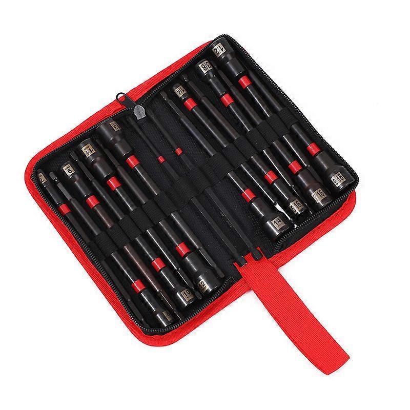 Strong Magnetic 16-piece Set of Powerful Socket Set Magnetic Electric Screwdriver Batch Head Set Home Tool Set Portable