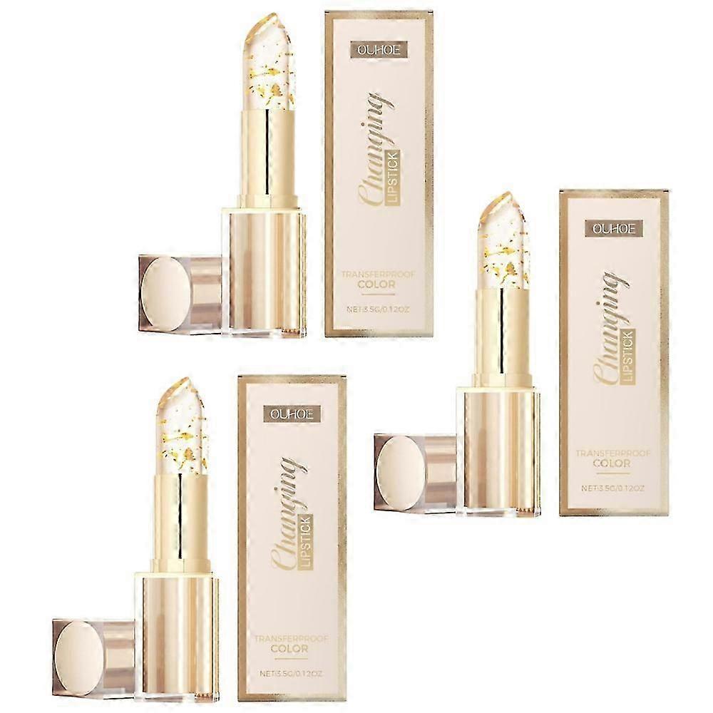 Transferproof Color Changing Lipstick, Warm Change Glossy Lip Gloss for Women