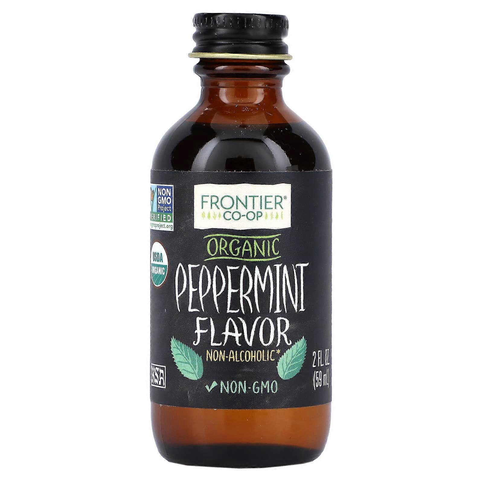Organic Peppermint Flavor, Non-Alcoholic, 2 fl oz (59 ml)