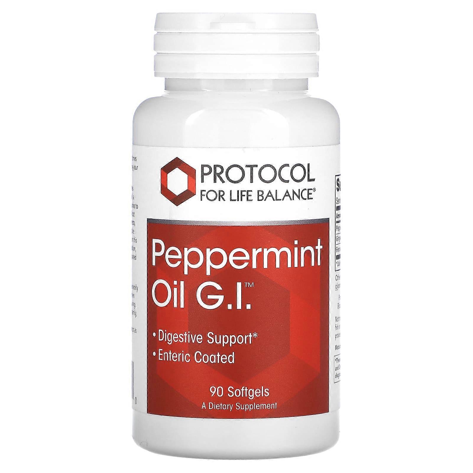 Protocol for Life Balance, Peppermint Oil G.I.™, 90 Softgels