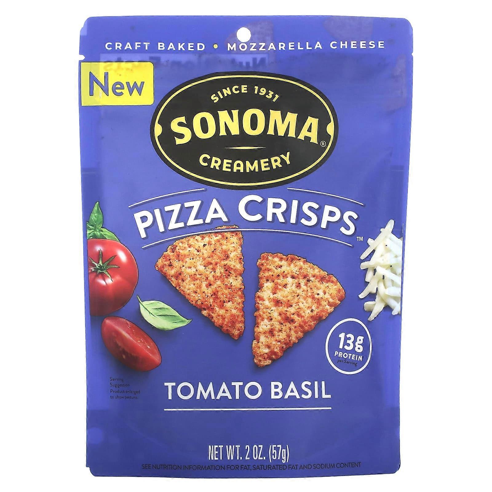 Pizza Crisps, Tomato Basil, 2 oz (57 g)